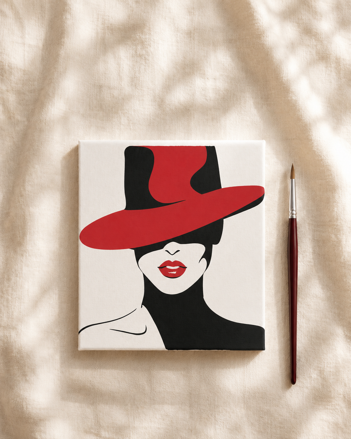 Lady in Red Shadow