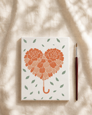 Orange Bloom Heart