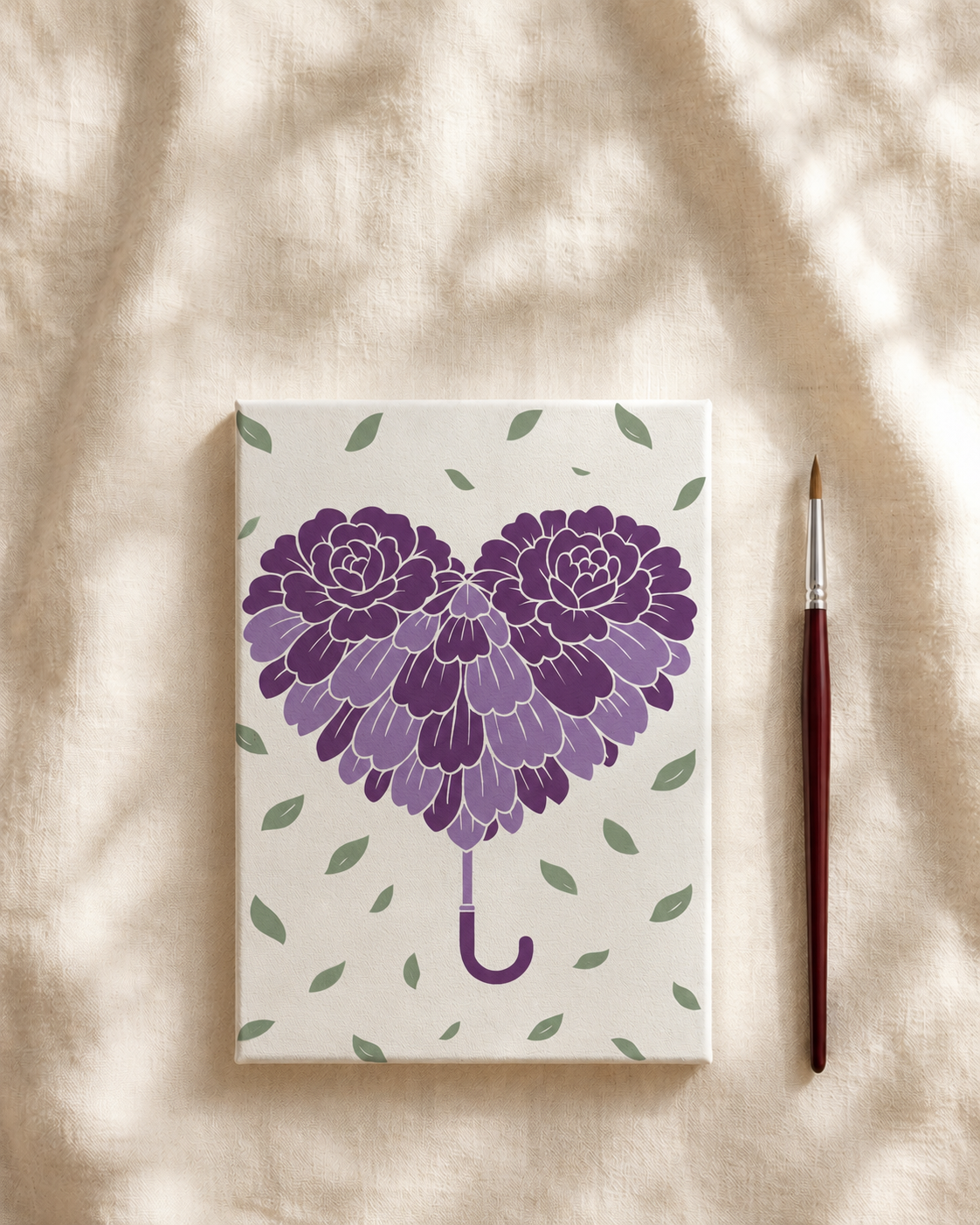 Purple Bloom Heart