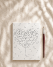 Purple Bloom Heart