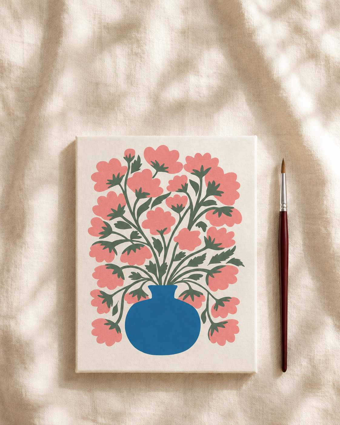 Peach Bloom in a Vase