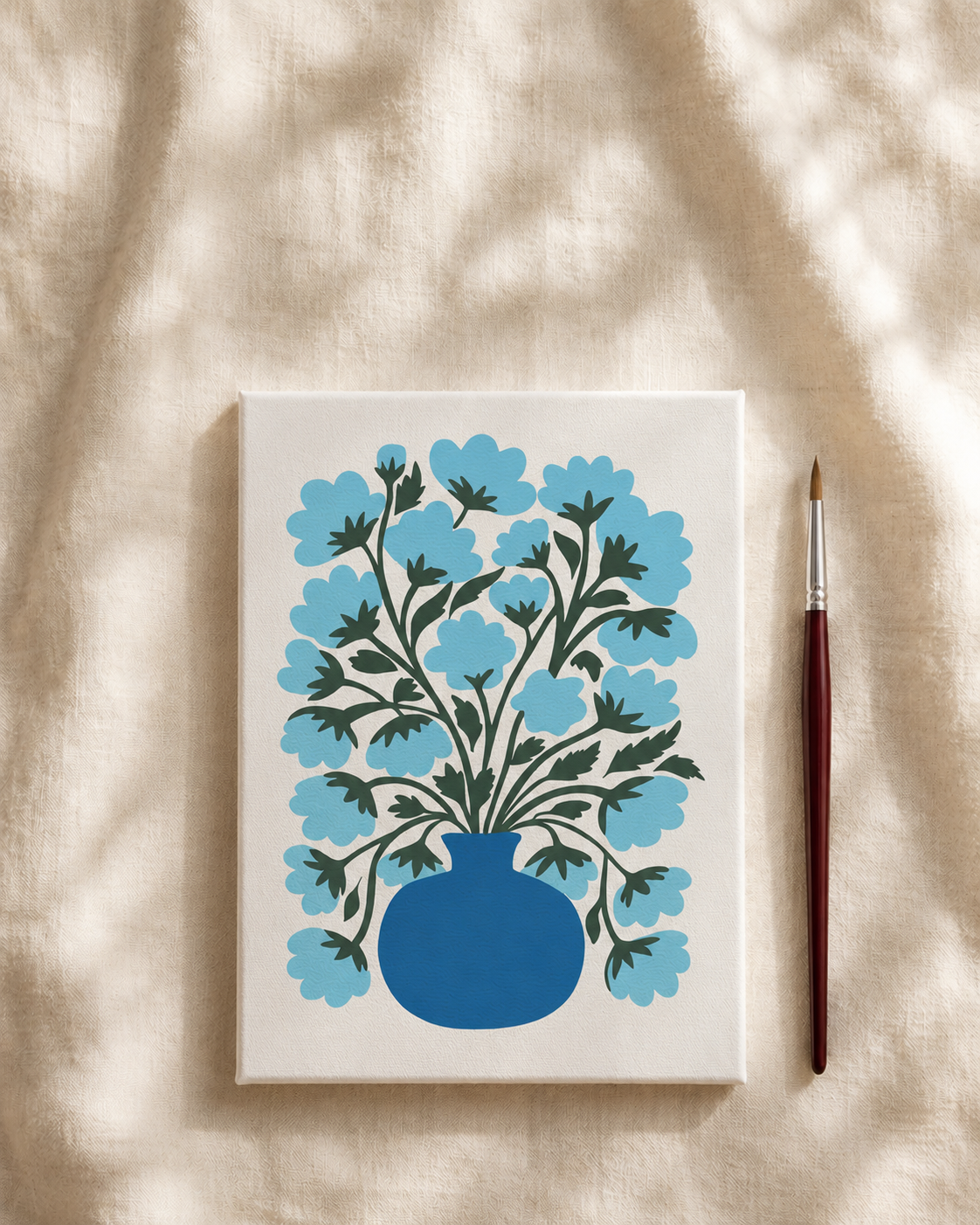 Blue Bloom in a Vase