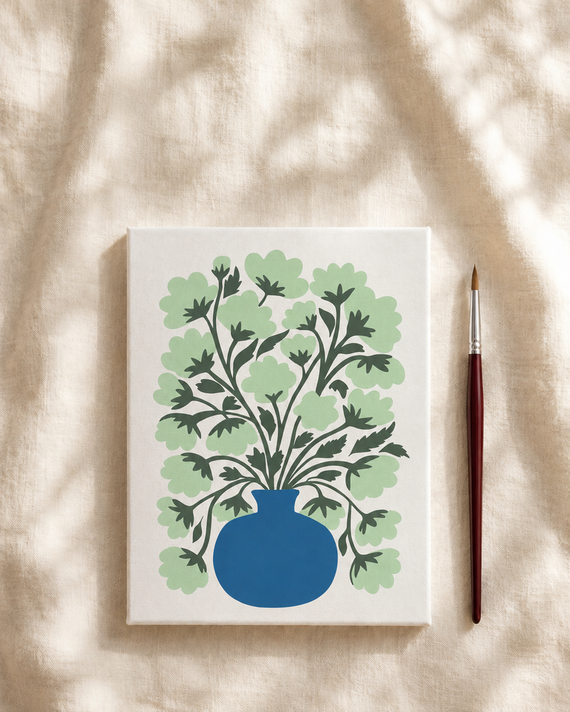 Green Bloom in a Vase