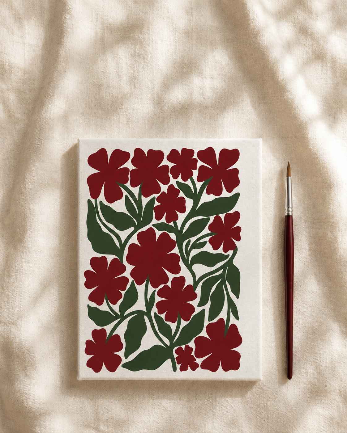 Dark Red Ten-Petal Bloom