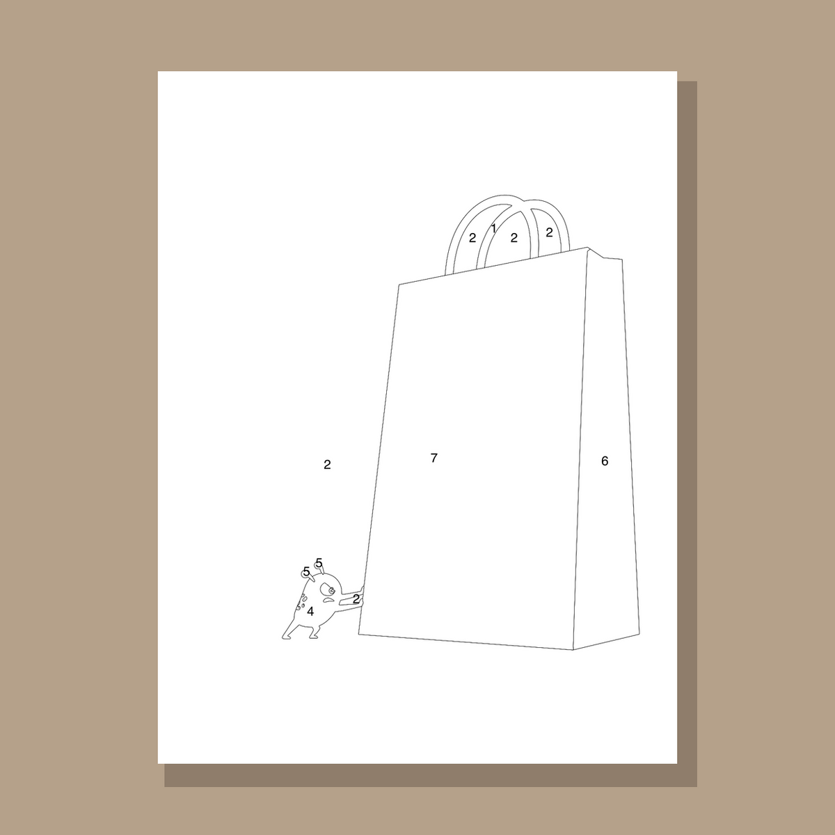 Tiny One numbered canvas preview